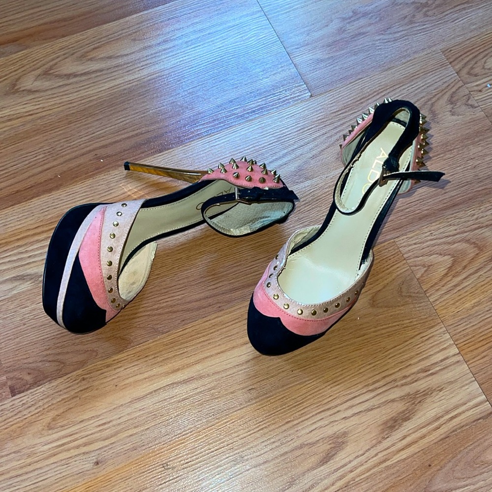 Black and Pink Heels
